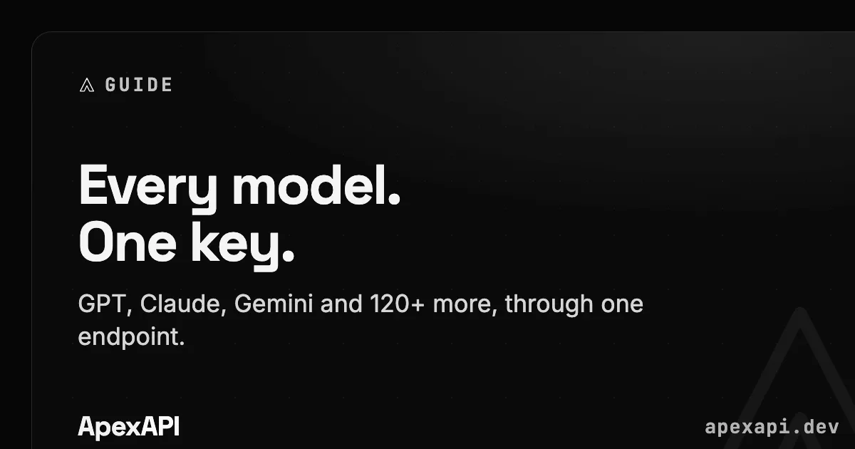 One API key for GPT-5.5, Claude, and Gemini: a 5-minute guide