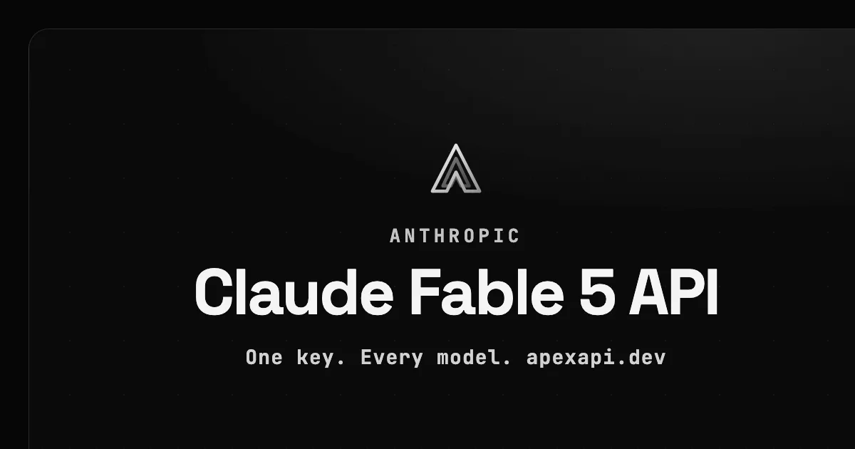 Claude Fable 5 API on ApexApi