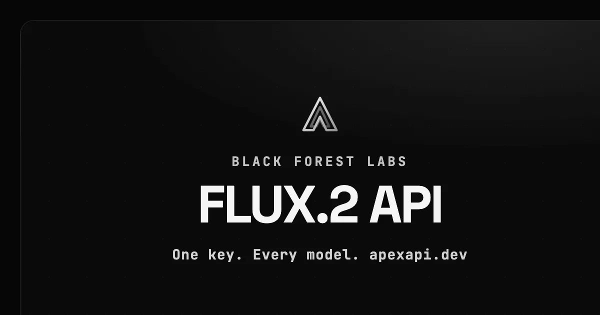 FLUX.2 API on ApexApi