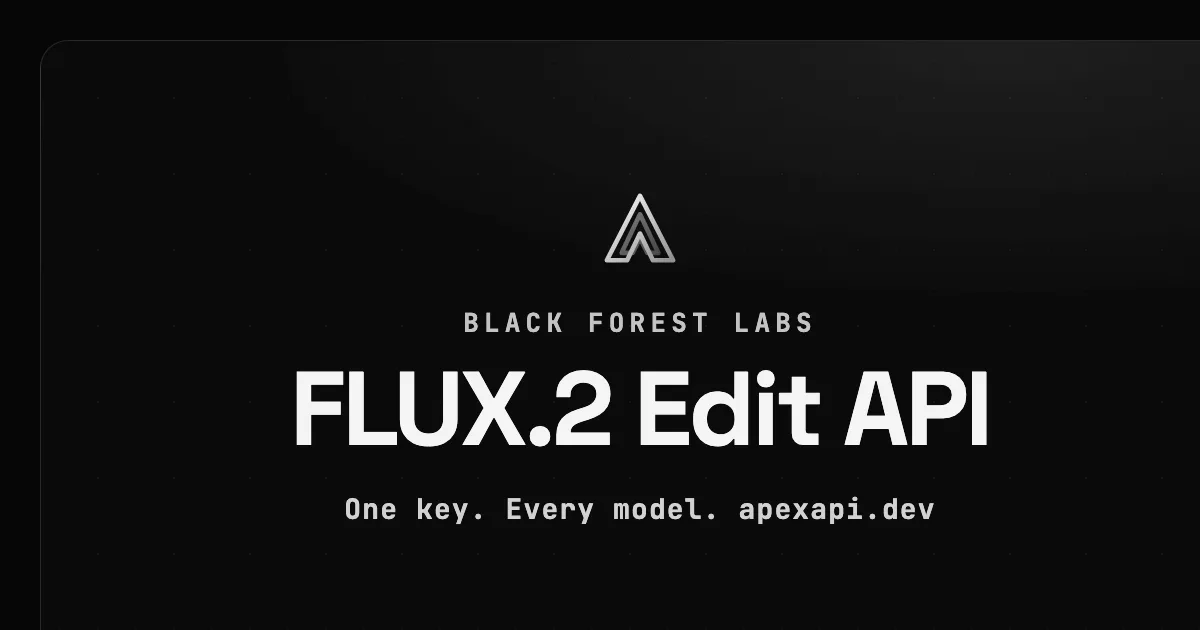FLUX.2 Edit API on ApexApi