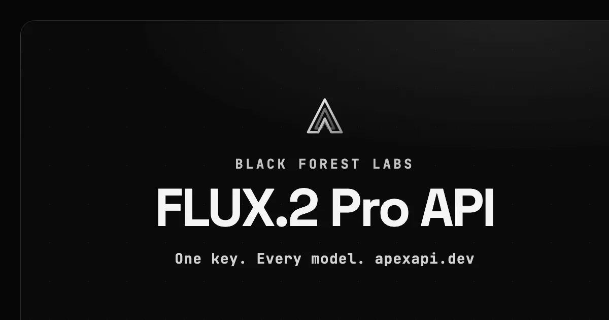 FLUX.2 Pro API on ApexApi