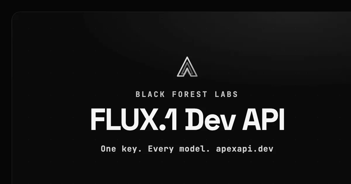 FLUX.1 Dev API on ApexApi