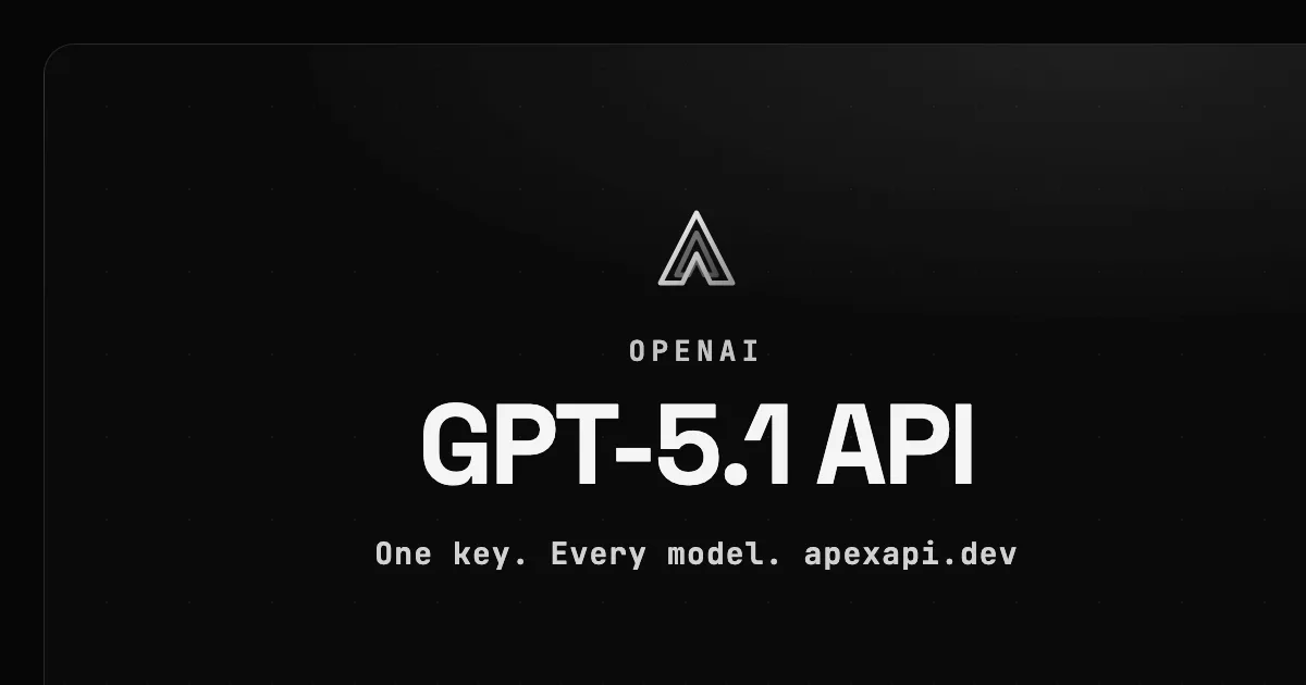 GPT-5.1 API on ApexApi