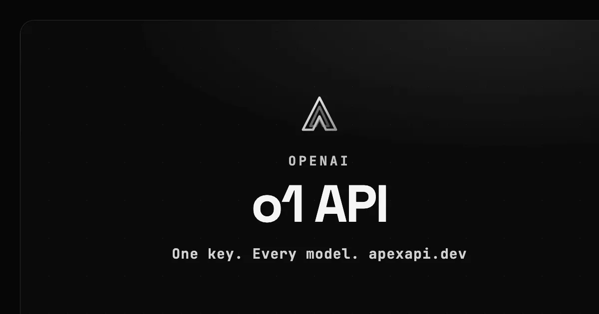 o1 API on ApexApi
