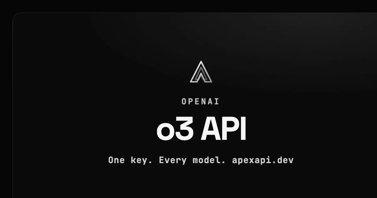 o3 API on ApexApi