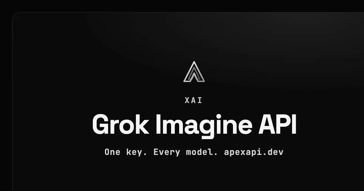 Grok Imagine API on ApexApi
